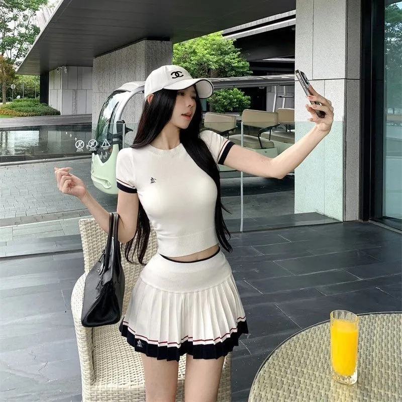 Golf Equipment Women - Setelan Dua Potong Musim Panas Korea