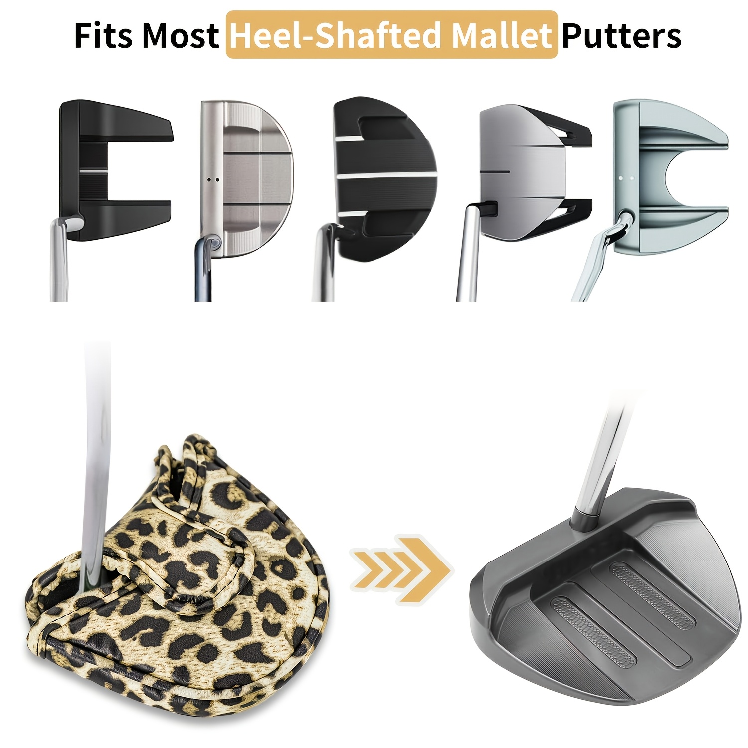 1 buah Sarung Kepala Putter Go - Putter Mallet Blade ulasan dan harga